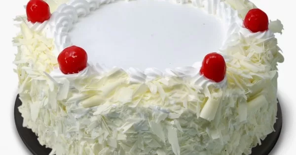 EGGLESS WHITE FOREST CAKE - Bake with Shivesh
