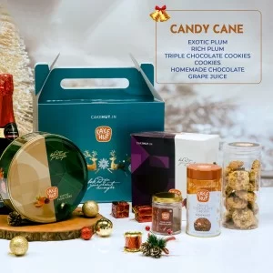 Dreamy Christmas Gift Hamper That Encloses Plum Cake ,Raspberry Jam, Candys  And Lovely Greetings. at Rs 2900/piece, Gift Hamper in Kochi