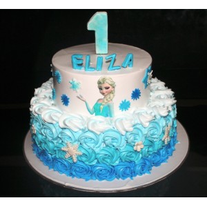 Two Tier  Frozen Cake
