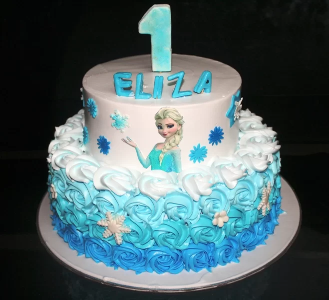 2Tier Elsa Theme Cake  Cakes All The Way